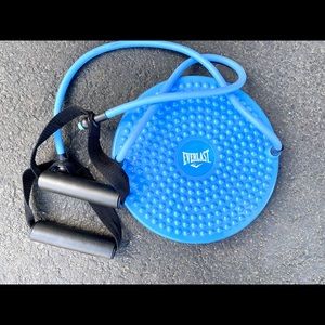 pilates swivel plate w/ resistance bands .